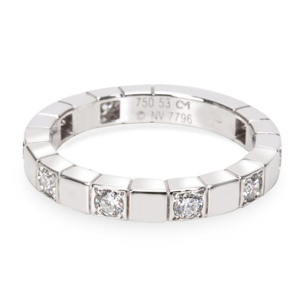 White Gold Band Cartier Lanieres Diamond Band in 18KT White Gold