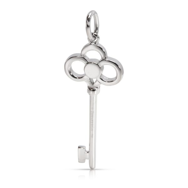 092595 bv abde6041 6b47 4a1a 9bbe b750f2ea52b9 Tiffany Co Crown Diamond Key Pendant in 18K White Gold 020 CTW