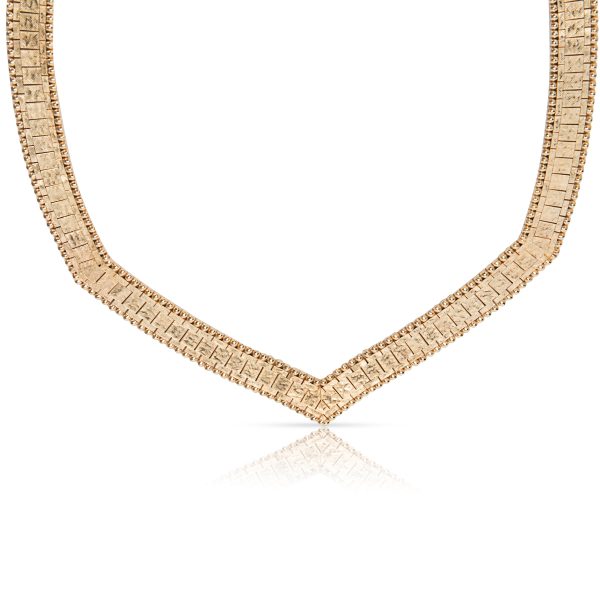 092844 fv 3ac344fa feb9 43f2 9978 8aa2407a430a F F Felger for Cartier Vintage Necklace in 14K Yellow Gold