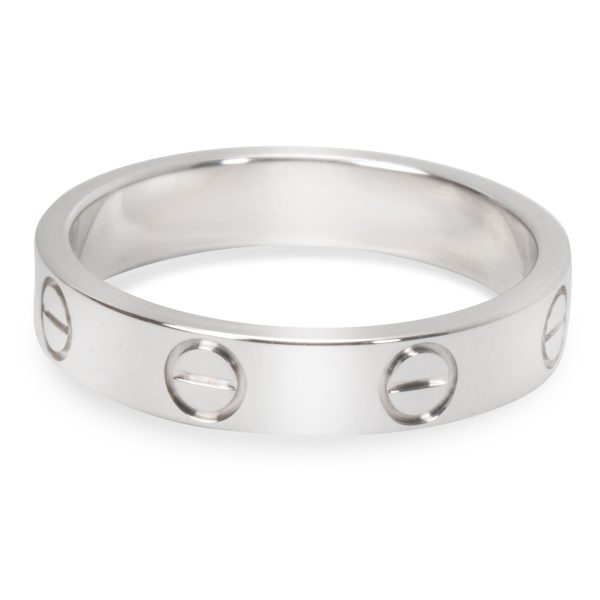 Ring White Gold Cartier Love Ring in 18K White Gold Unisex