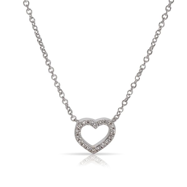 093969 fv Tiffany Co Metro Heart Pendant in 18K White Gold 004 CTW