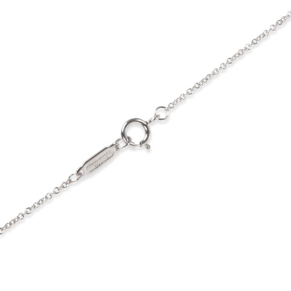 094311 clasp Tiffany Co Open Circle Diamond Pendant in Platinum size Small 070 CTW