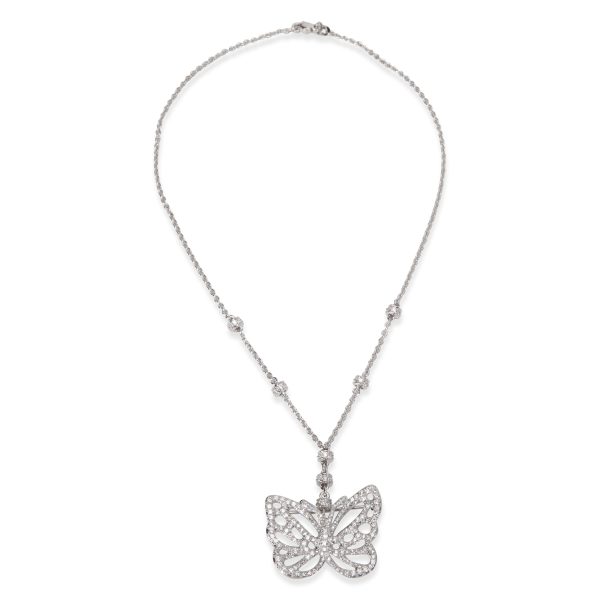 094516 pv Tiffany Co Angela Cummings Diamond Butterfly PendantBrooch in 18K White Gold