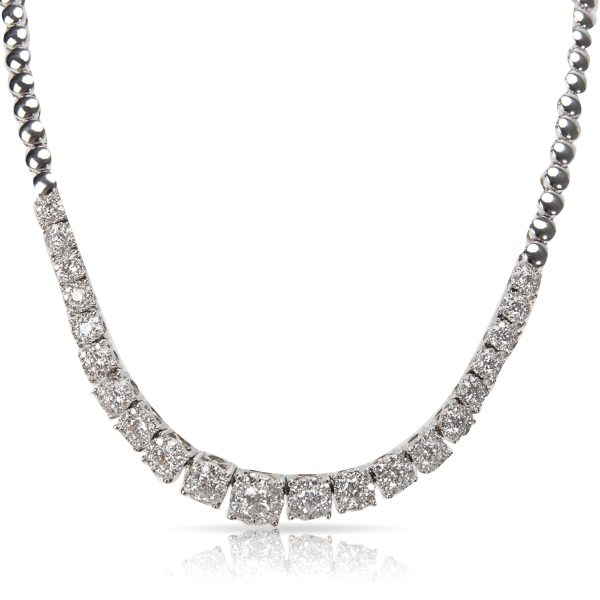 094878 fv 212deff1 b738 4c74 a079 0dbf536ac616 Miracle Style Diamond Riviera Necklace in 18KT White Gold 350 ctw