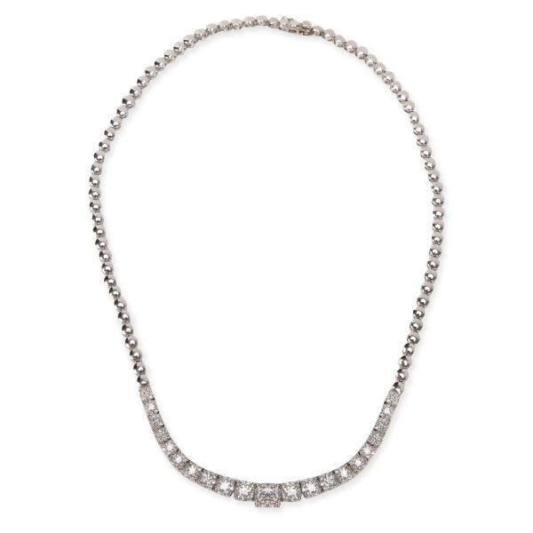 094878 pv 1eba04db 2742 4611 866c d8e24749716b Miracle Style Diamond Riviera Necklace in 18KT White Gold 350 ctw