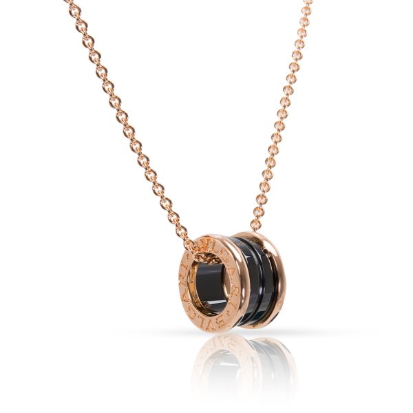 094929 fv Bvlgari Zero B One Pendant in 18K Rose Gold Ceramic