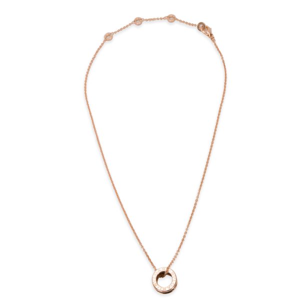 094929 pv Bvlgari Zero B One Pendant in 18K Rose Gold Ceramic