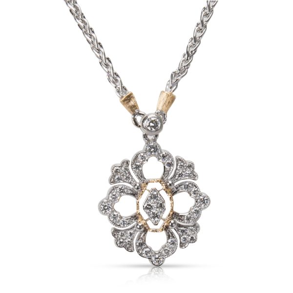 094979 fv 762ce312 3efa 4ac5 9c41 55714a89765e Buccellati Opera Full Pavé Small Pendant in 18K Gold 016 CTW