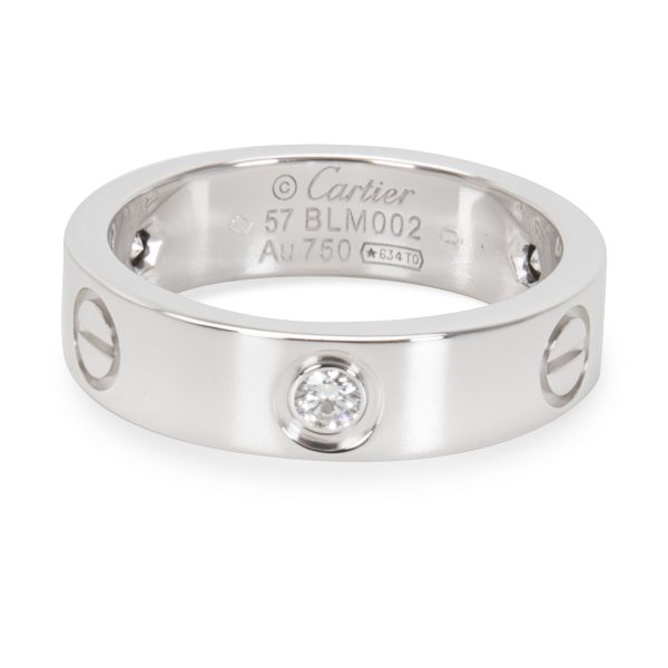 Rings Cartier Diamond Love Ring in 18K White Gold 010 CTW