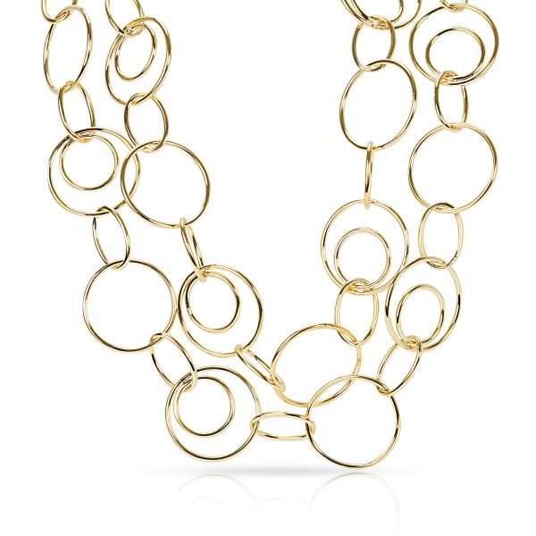 095540 fv 3de4de46 0c1f 464b b023 65c4a2f844f5 Interlocking Circles Necklace in 18K Yellow Gold 33 Long