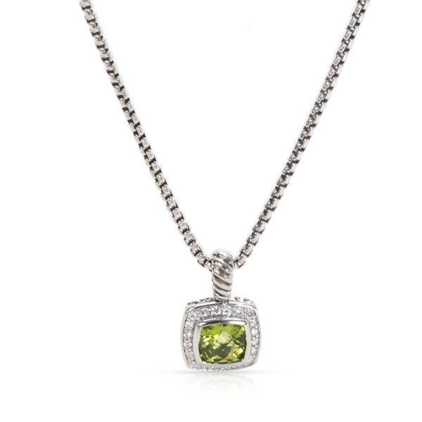 095915 fv David Yurman Prasiolite Diamond Pendant in Sterling Silver 020 CTW