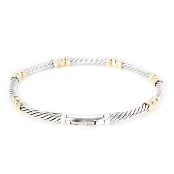 095929 bv 1d328470 7c57 49cd 9ce1 f7c622ed9851 David Yurman Bracelet in Sterling Silver 14K Yellow Gold