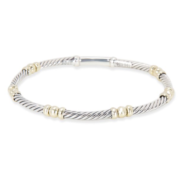 095929 fv ba07b6c6 a0d2 483d b23e 2b76191030cc David Yurman Bracelet in Sterling Silver 14K Yellow Gold