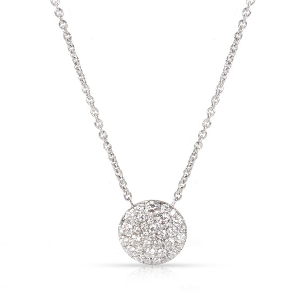 096056 fv 6e0f04ff eaf2 44fa b07d 788e23002cf3 Tiffany Co Pave Round Diamond Pendant in 18K White Gold 12 CTW