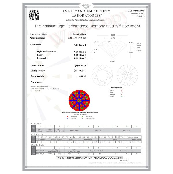 096089 stamp 88060cc0 3d34 4d2b b794 f880346e6125 AGS Certified James Allen Diamond Engagement Ring in 14K Rose Gold