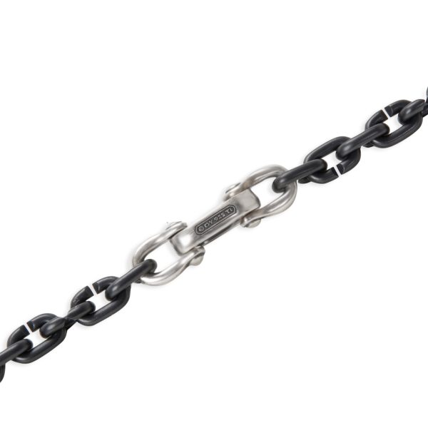 096535 clasp 58cc778b fe46 409f a450 e6264253ee99 David Yurman Blackened Silver Titanium Chain Necklace 62 mm