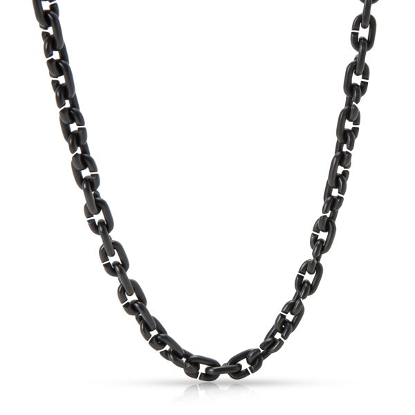 096535 fv de8f41fd 02bb 4434 8aef 6db079e39b9e David Yurman Blackened Silver Titanium Chain Necklace 62 mm