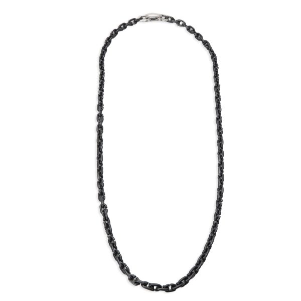 096535 pv bbd640d9 987e 4370 9092 550be4ce57c6 David Yurman Blackened Silver Titanium Chain Necklace 62 mm