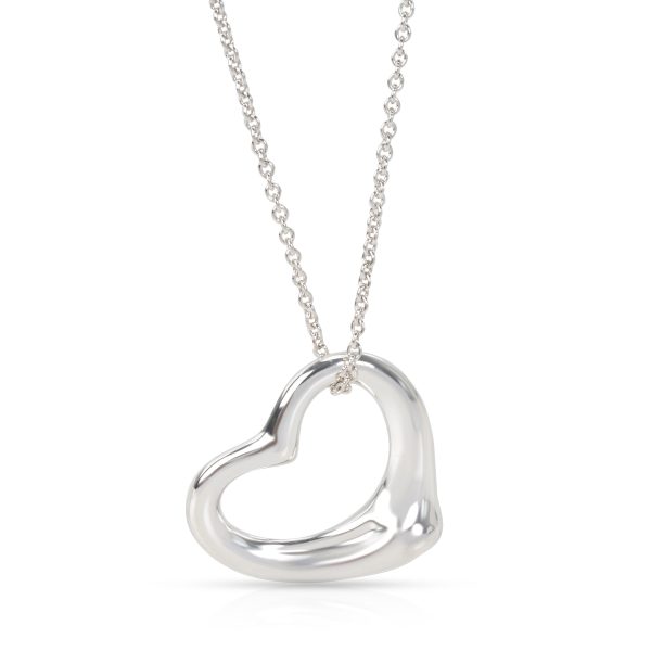 096542 fv Tiffany Co Elsa Peretti Open Heart Pendant in Sterling Silver