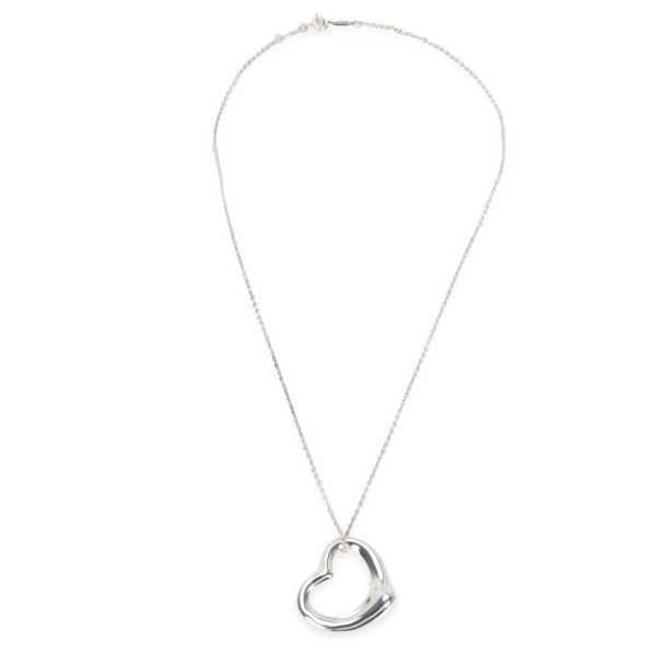 096542 pv Tiffany Co Elsa Peretti Open Heart Pendant in Sterling Silver