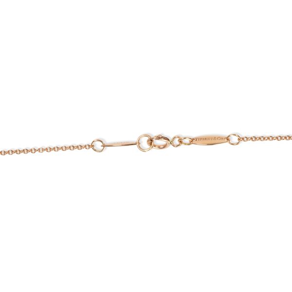 096594 clasp a5208ade 1480 43c5 9c1d 73d2ca466259 Tiffany Co Elsa Peretti Diamonds by the Yard Necklace in 18K Rose Gold