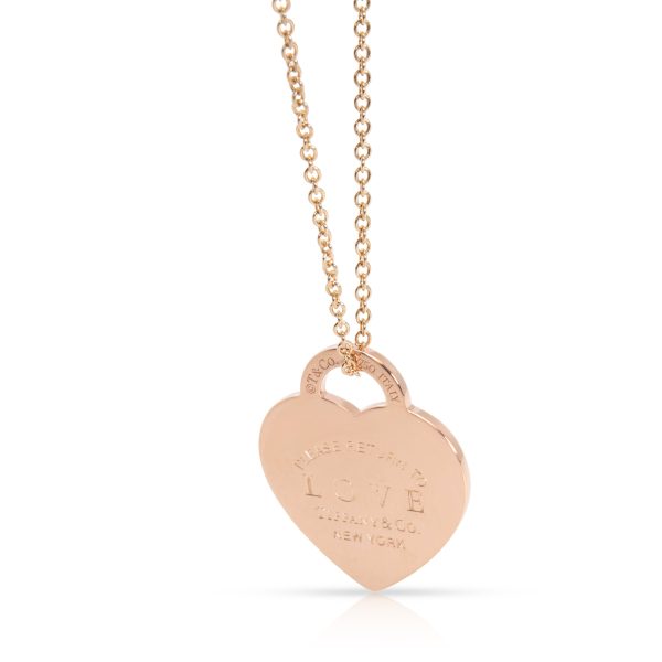 096850 bv Tiffany Co Return to Tiffany Heart Necklace in 18K Rose Gold