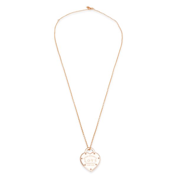 096850 pv Tiffany Co Return to Tiffany Heart Necklace in 18K Rose Gold