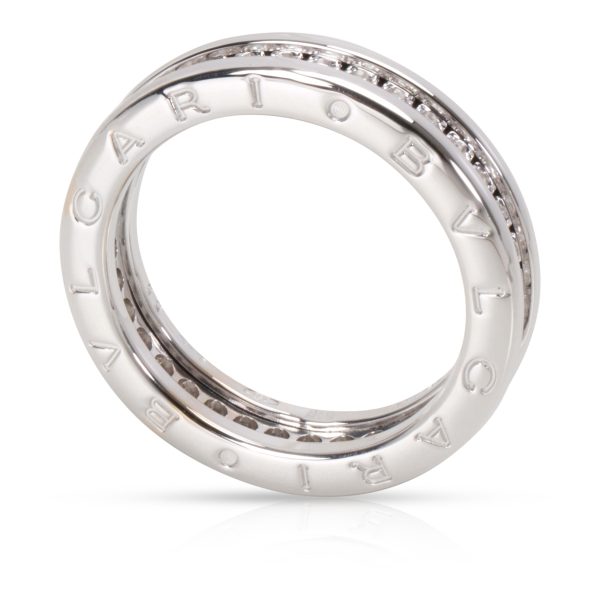 097188 pv Bvlgari B Zero1 One Band Diamond Ring in 18K White Gold