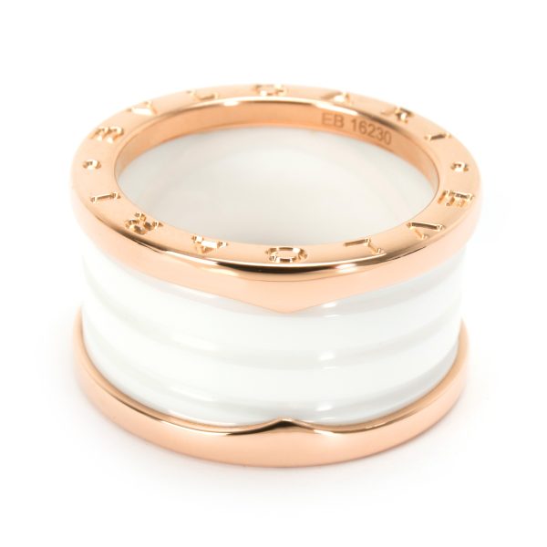 097608 fv 64b56f34 4ab9 4827 bf74 fc82aa07dc57 Bulgari B Zero 1 Ceramic Ring in 18K Rose Gold