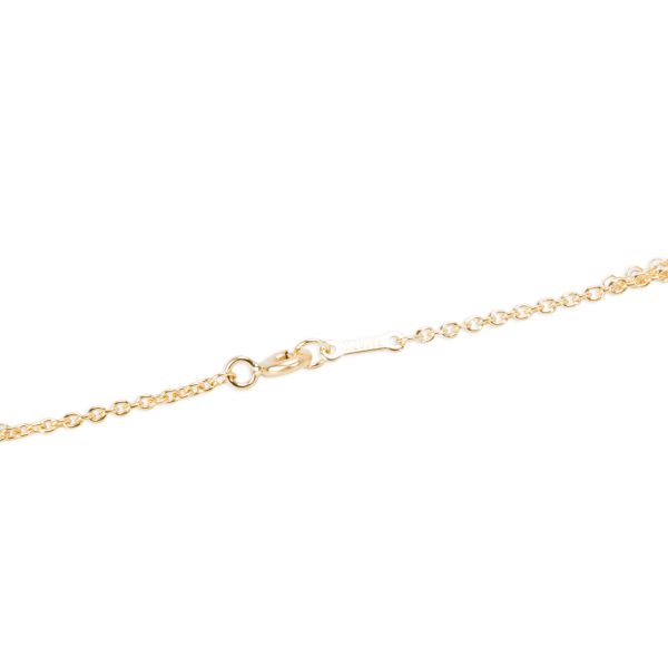 097949 clasp Tiffany Co Peretti Mesh Choker Diamond Necklace in 18K Yellow Gold 025 CTW