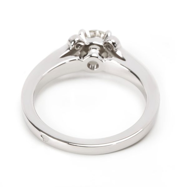 097990 bv Cartier Ballerine Diamond Engagement Ring in Platinum GIA H VVS1 049 CTW
