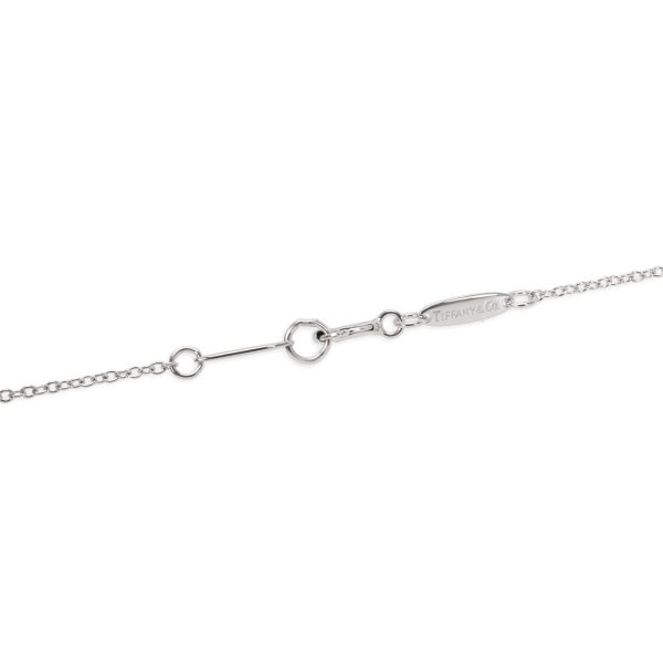 098089 clasp Tiffany Co Elsa Peretti Triple Open Heart Necklace in Sterling Silver