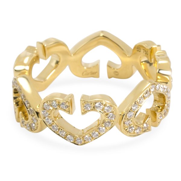 Rings Cartier C Hearts of Cartier Diamond Ring in 18K Yellow Gold 050 CTW