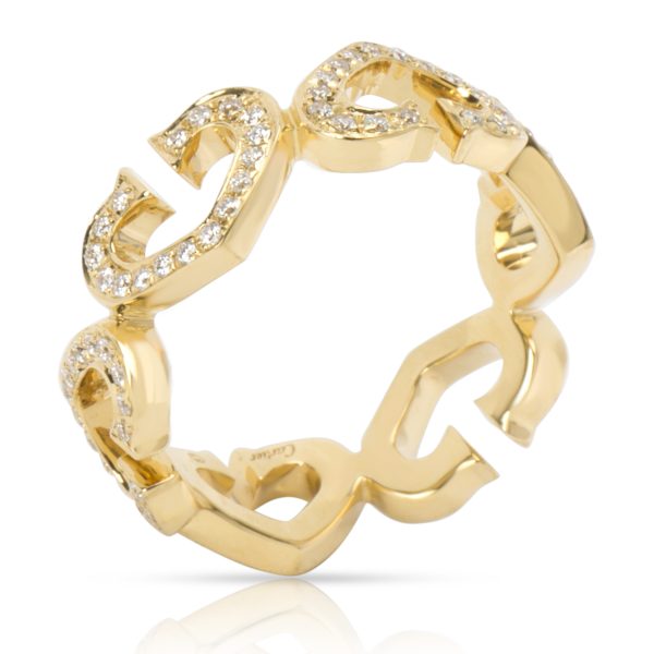 Cartier Cartier C Hearts of Cartier Diamond Ring in 18K Yellow Gold 050 CTW