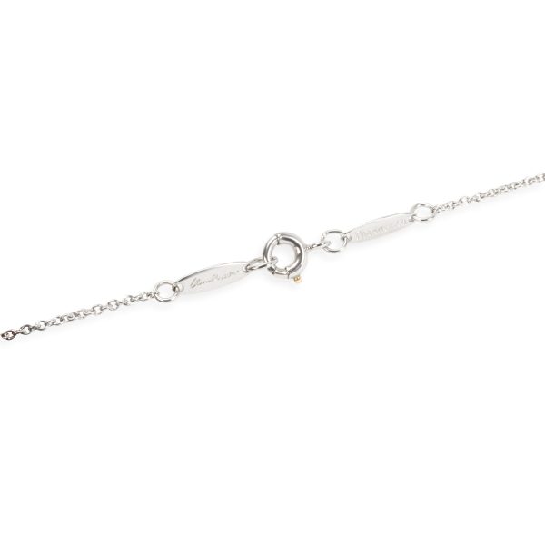 098225 clasp Tiffany Co Elsa Peretti Diamond Cross Pendant in Platinum 025 CTW