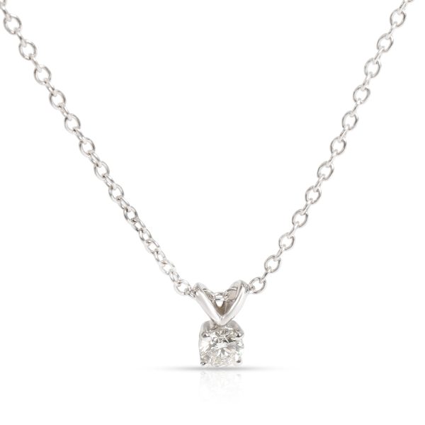 098380 fv 65b6ac46 ebce 4e96 9281 1518a19e66d7 GIA Certified Solitaire Diamond Necklace in 18K White Gold J SI1 033 CTW