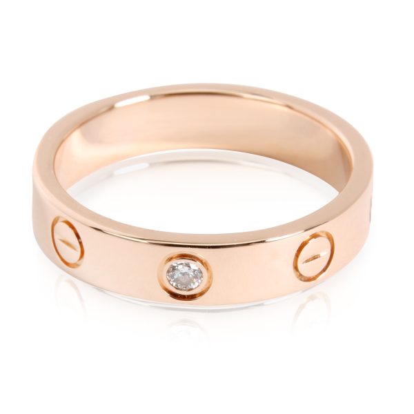 Rings Cartier Diamond Love Ring in 18K Rose Gold 003 CTW