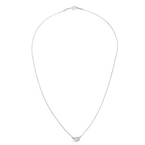 098414 pv 64228cff 32bf 4ebf 8a62 4670e4bc515f Tiffany Co Diamonds by the Yard Solitaire Necklace in Platinum 035 ct GVS1