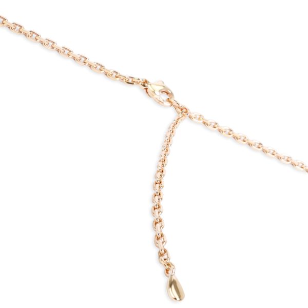 098460 clasp Repossi Pave Diamond Circle Pendant in 18K Rose Gold 29 Ctw on a Chain