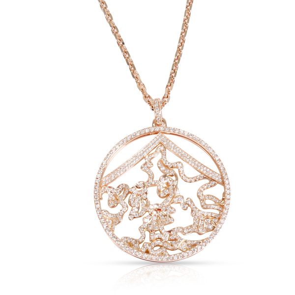 098460 fv 16462297 0eaf 48d8 bf2e 97cfc9b26a15 Repossi Pave Diamond Circle Pendant in 18K Rose Gold 29 Ctw on a Chain