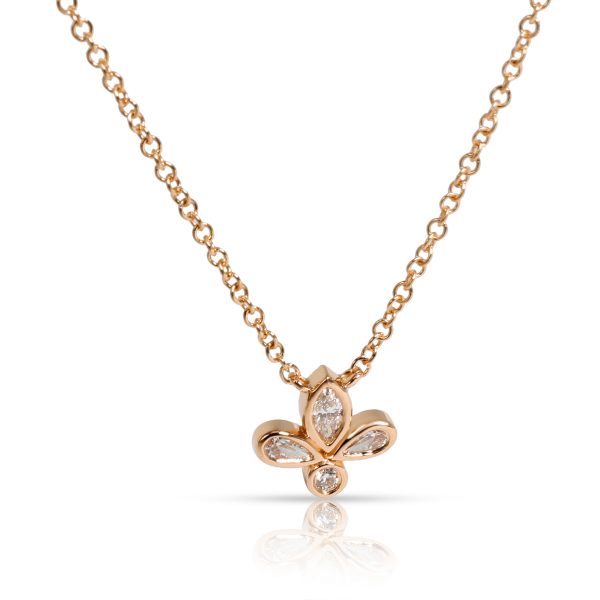 098470 fv Tiffany Co Fleur de Lis Diamond Pendant in 18K Rose Gold 009 CTW