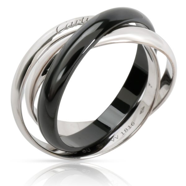 Cartier Cartier Ceramic Trinity Ring in 18K White Gold