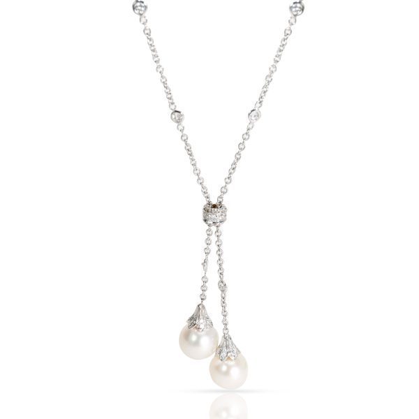 098645 fv 3657b59d 3db1 451f a1ab 178220e58bba Penny Preville Double Pearl Diamond Necklace in 18K White Gold 050 CTW