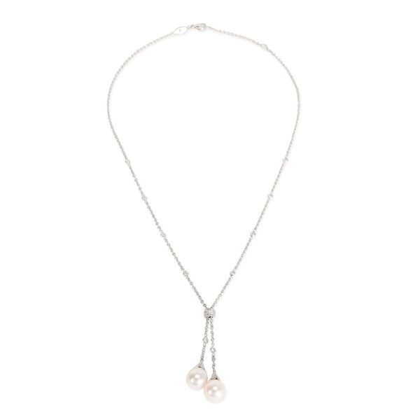 098645 pv 079e7fc2 c80a 4132 b922 0fbaa65747dc Penny Preville Double Pearl Diamond Necklace in 18K White Gold 050 CTW