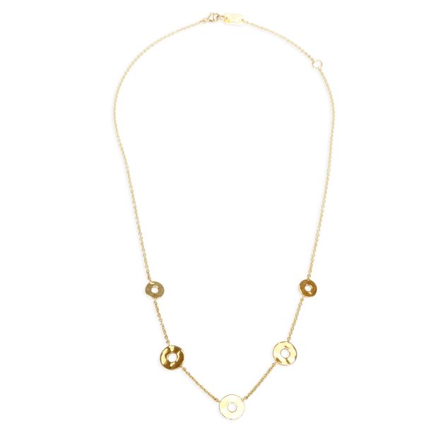 098652 pv Ippolita Senso Five Station Circle Necklace in 18K Yellow Gold