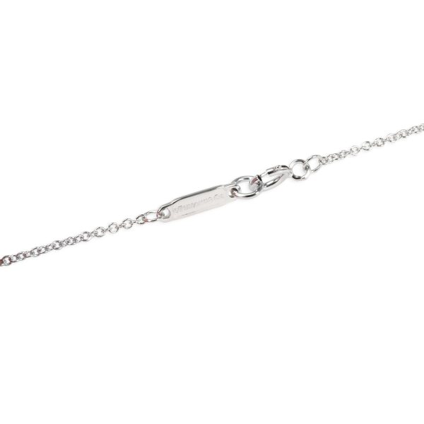 098751 clasp Tiffany Co Atlas Diamond Pendant in 18K White Gold 025 CTW