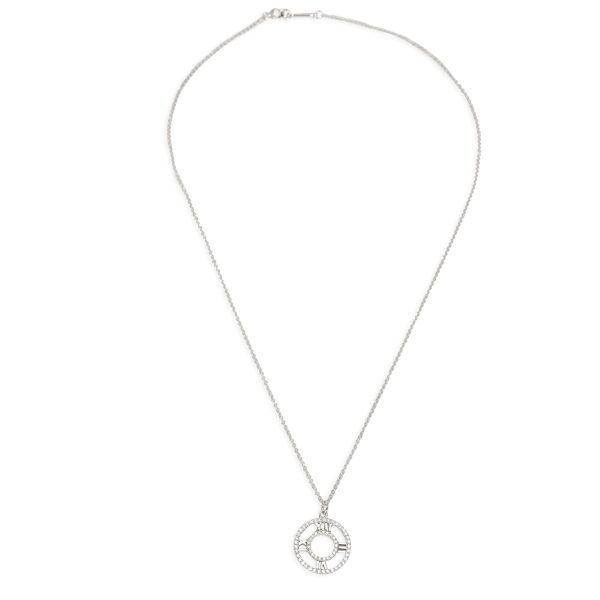 098751 pv Tiffany Co Atlas Diamond Pendant in 18K White Gold 025 CTW