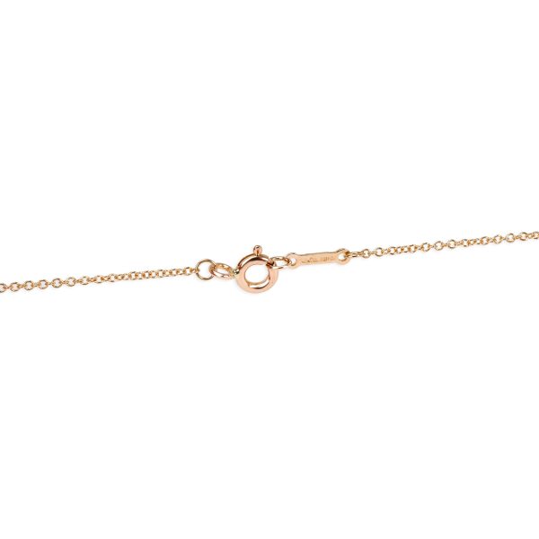 098769 clasp Tiffany Co Olive Leaf Pendant in 18K Rose Gold