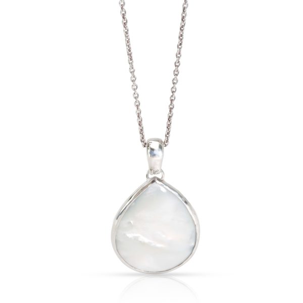 098952 bv Ippolita Teardrop Periwinkle Mother of Pearl Pendant Rock Candy Lollipop Chain