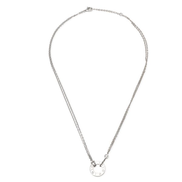 099055 pv 19857919 599d 4dc2 b18c 63d817f2fff8 Cartier Love Diamond Necklace in 18K White Gold 003 CTW